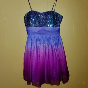 Ombre purple formal dress